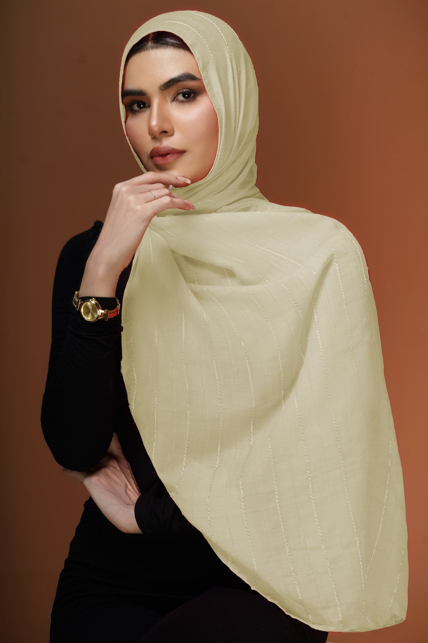 Stripes Lawn - Cream