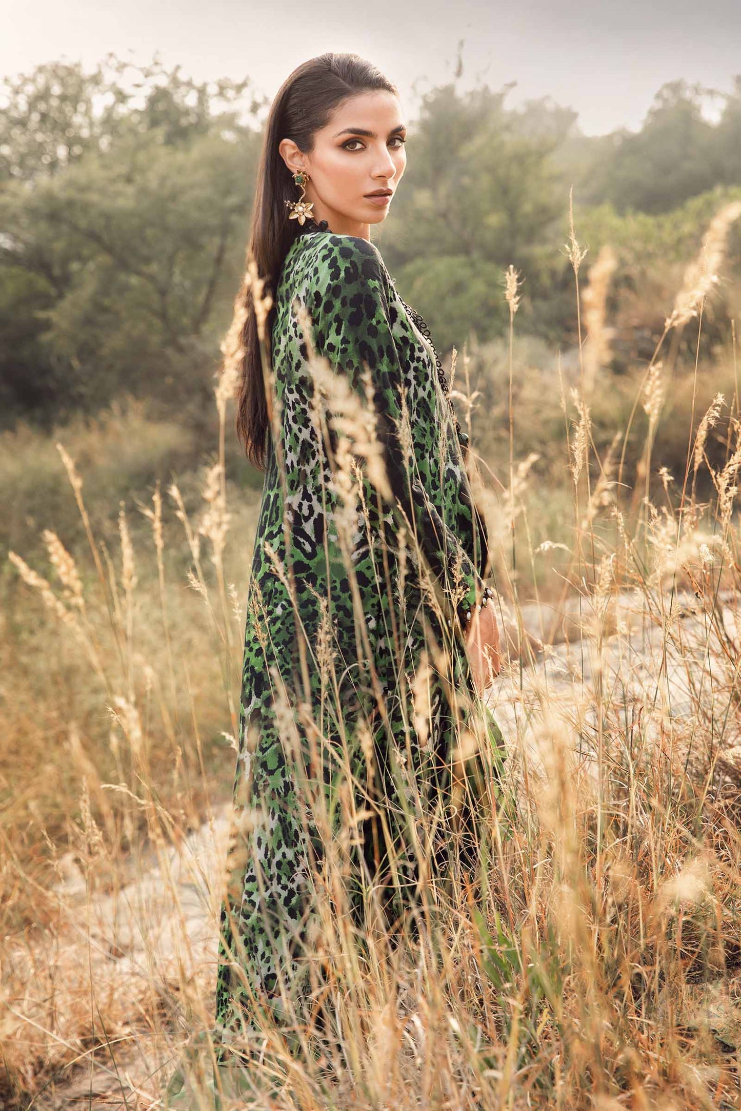 3 Piece Unstitched Printed Linen Suit | MPT-2409-A