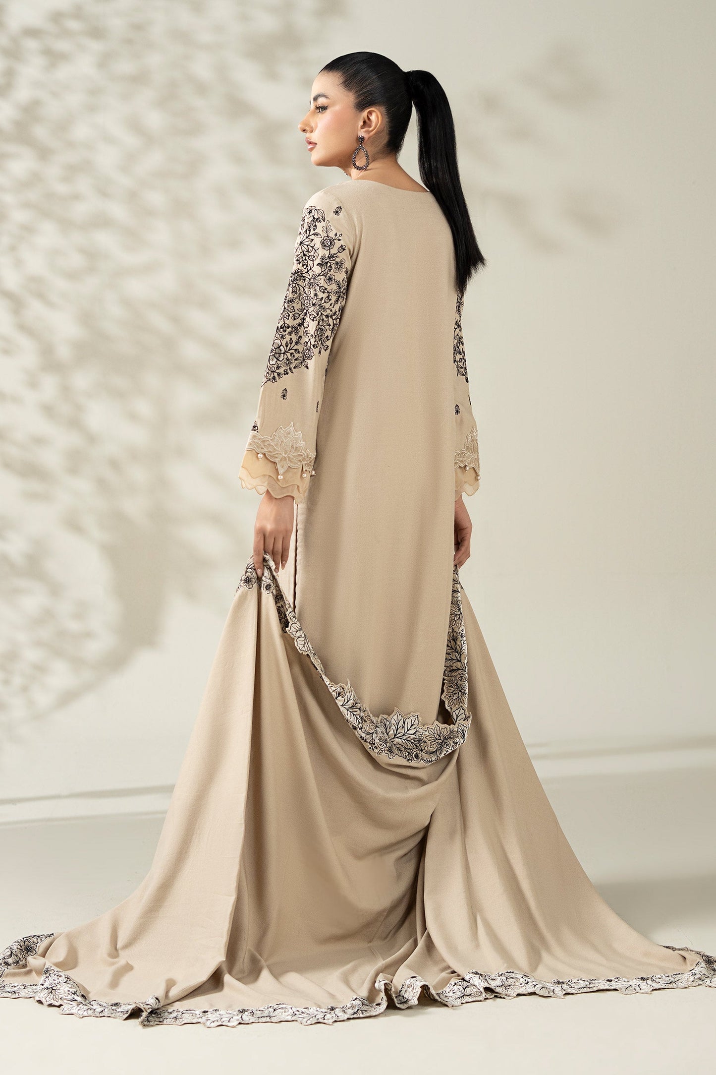 3 Piece Embroidered Karandi Suit