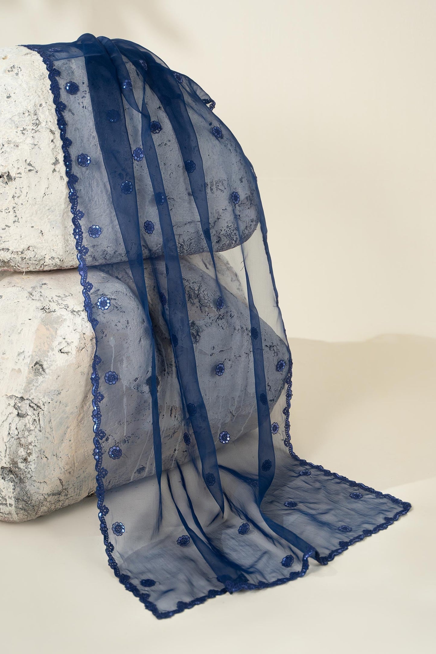 Embroidered Organza Fabric (2Pcs) | LF-908