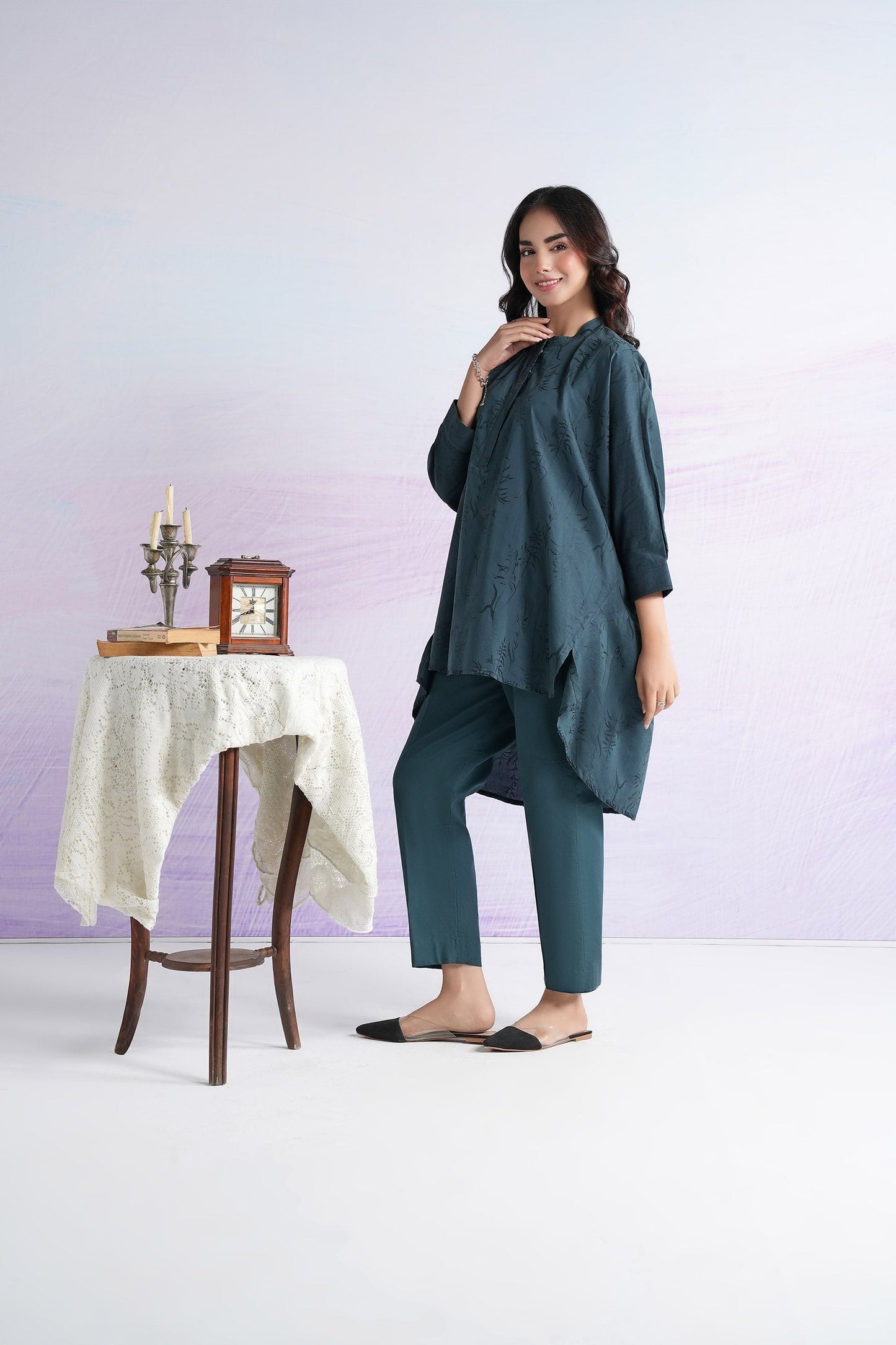 Dyed Filament Viscose Shirt