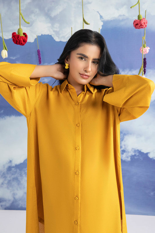 2 Pc Dyed Rib Karandi Suit