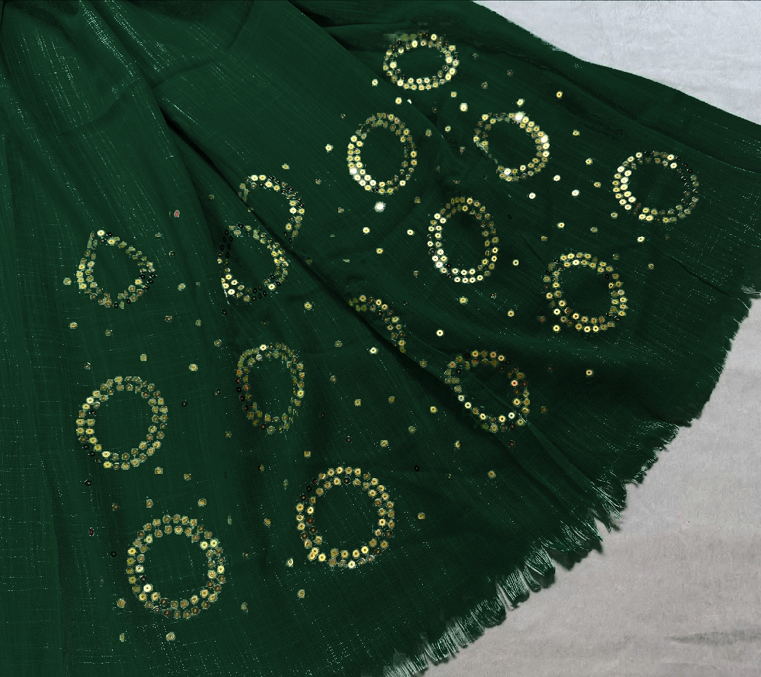 Turkish Sequence Lawn - Bottle Green