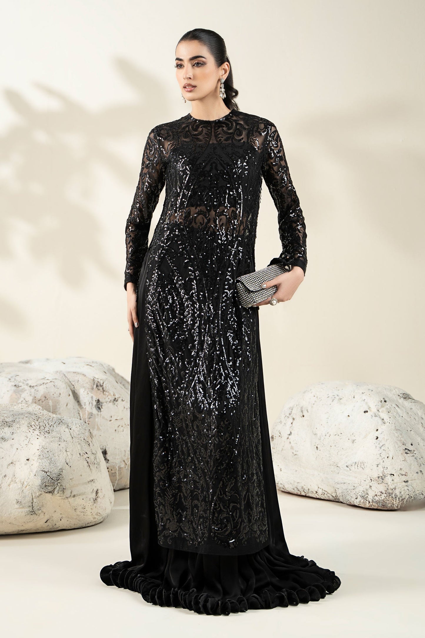 Embroidered Net Fabric (1Pc) | LF-CH25-10
