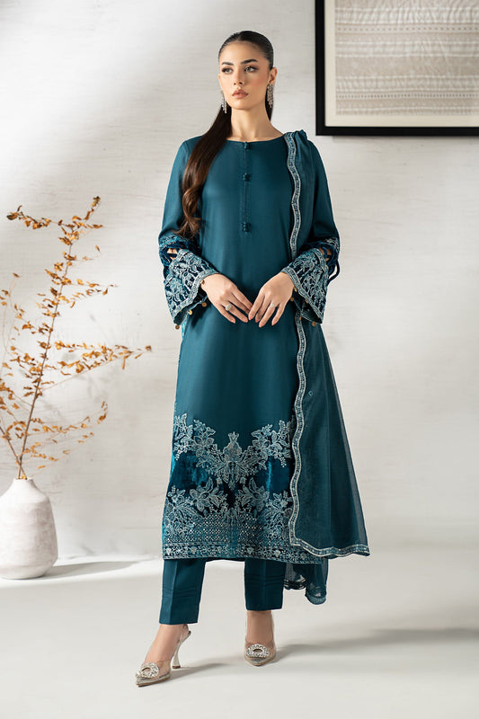 3 Piece Embroidered Marina Suit