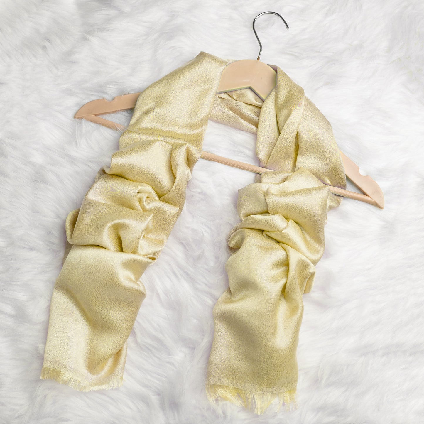 Woven Zari Lawn - Light Gold