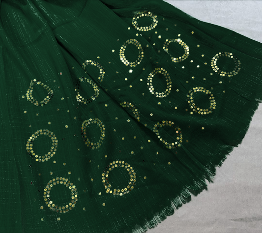 Turkish Sequence Lawn - Bottle Green