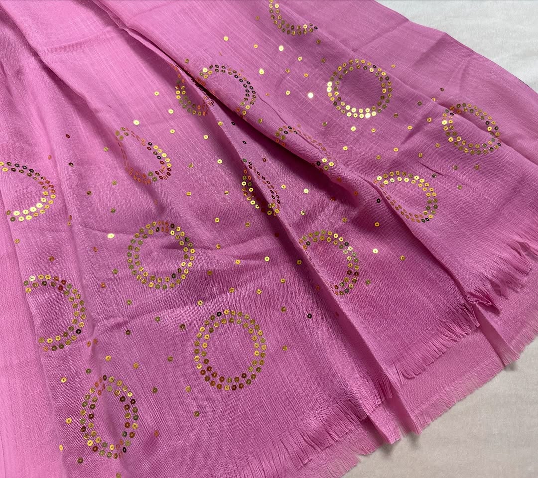Turkish Sequence Lawn - Pink